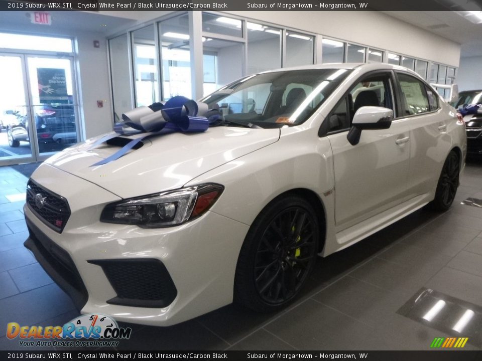 2019 Subaru WRX STI Crystal White Pearl / Black Ultrasuede/Carbon Black Photo #10