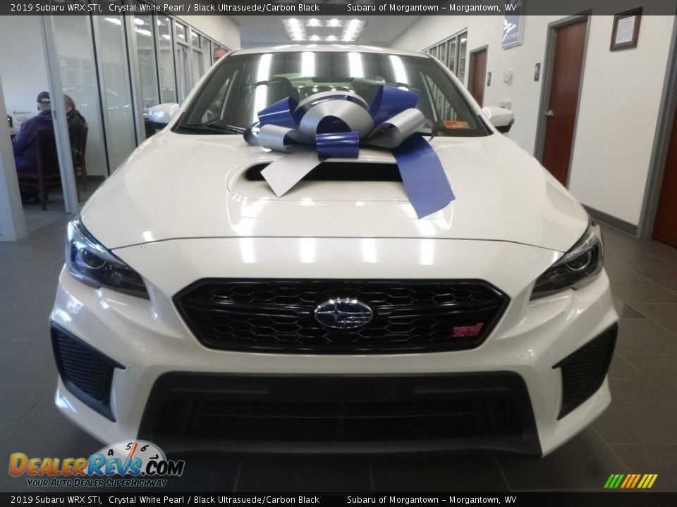 2019 Subaru WRX STI Crystal White Pearl / Black Ultrasuede/Carbon Black Photo #11
