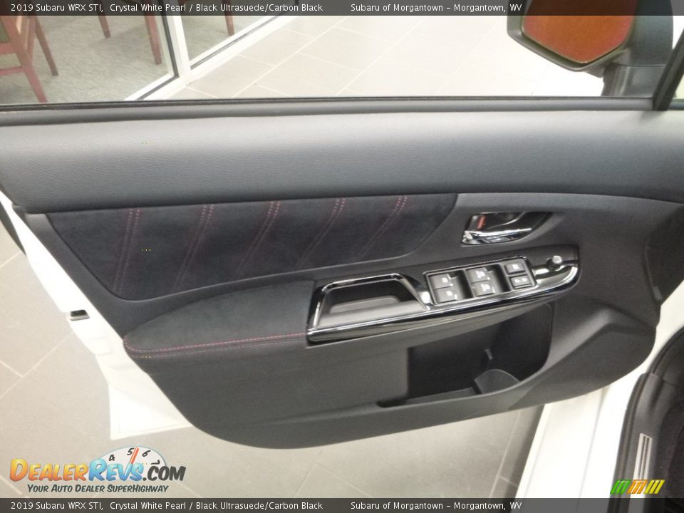 2019 Subaru WRX STI Crystal White Pearl / Black Ultrasuede/Carbon Black Photo #12