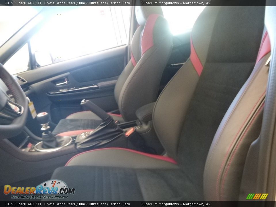 2019 Subaru WRX STI Crystal White Pearl / Black Ultrasuede/Carbon Black Photo #14