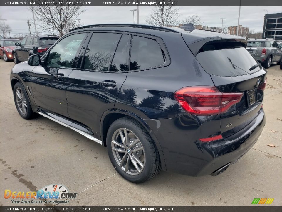 2019 BMW X3 M40i Carbon Black Metallic / Black Photo #3