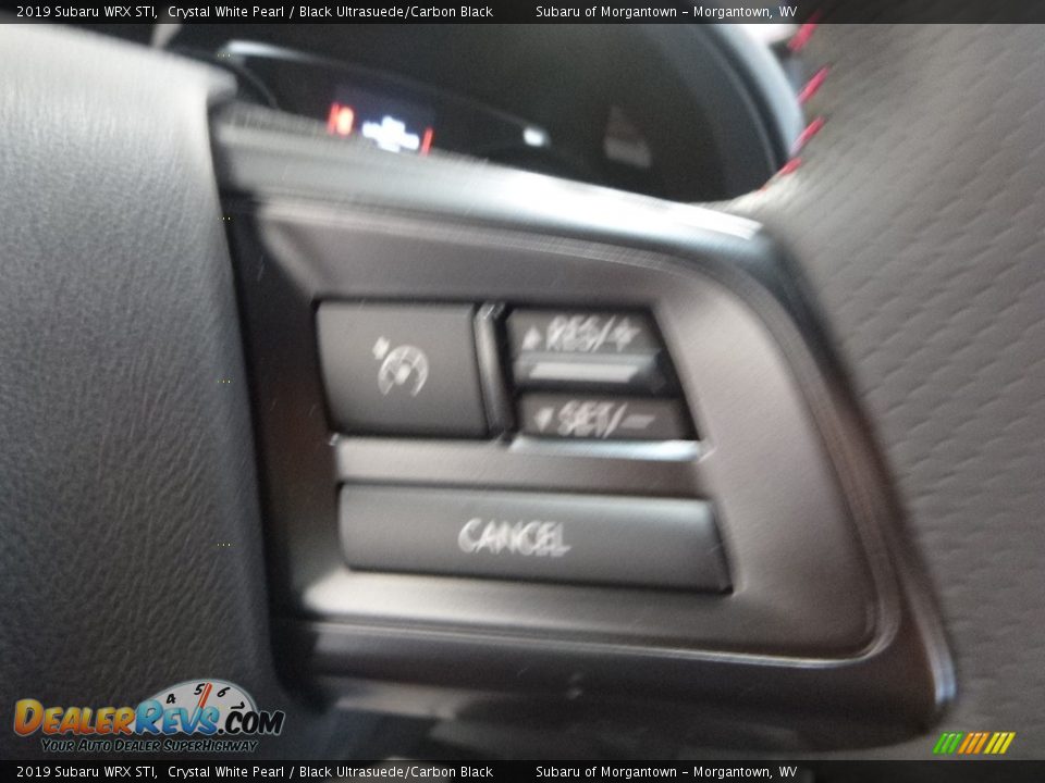 2019 Subaru WRX STI Crystal White Pearl / Black Ultrasuede/Carbon Black Photo #17