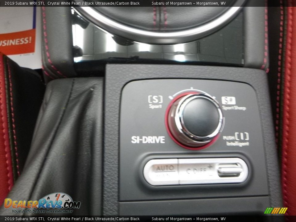 2019 Subaru WRX STI Crystal White Pearl / Black Ultrasuede/Carbon Black Photo #19