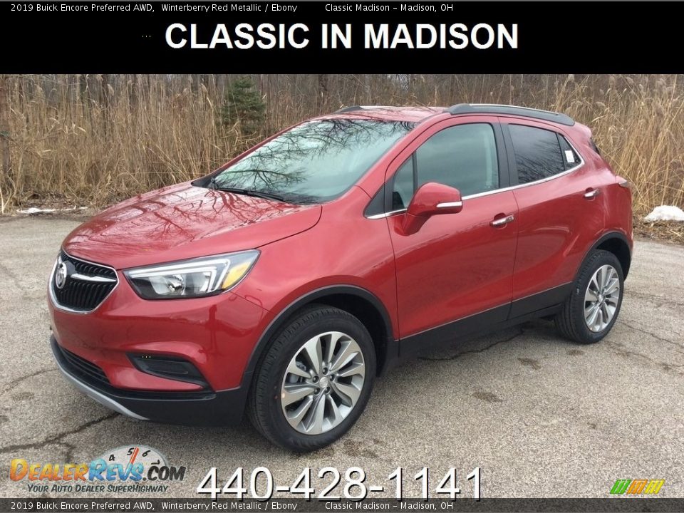 2019 Buick Encore Preferred AWD Winterberry Red Metallic / Ebony Photo #1
