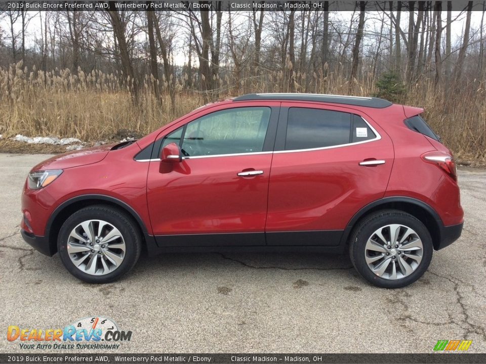 2019 Buick Encore Preferred AWD Winterberry Red Metallic / Ebony Photo #3