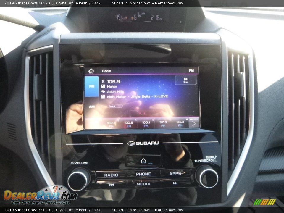 2019 Subaru Crosstrek 2.0i Crystal White Pearl / Black Photo #17