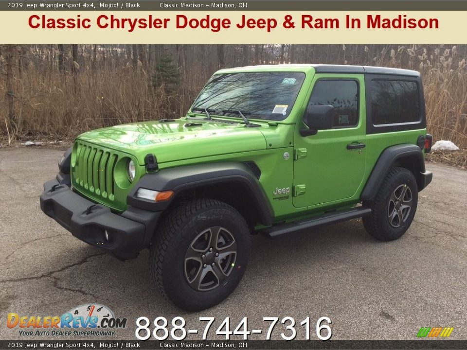 2019 Jeep Wrangler Sport 4x4 Mojito! / Black Photo #1