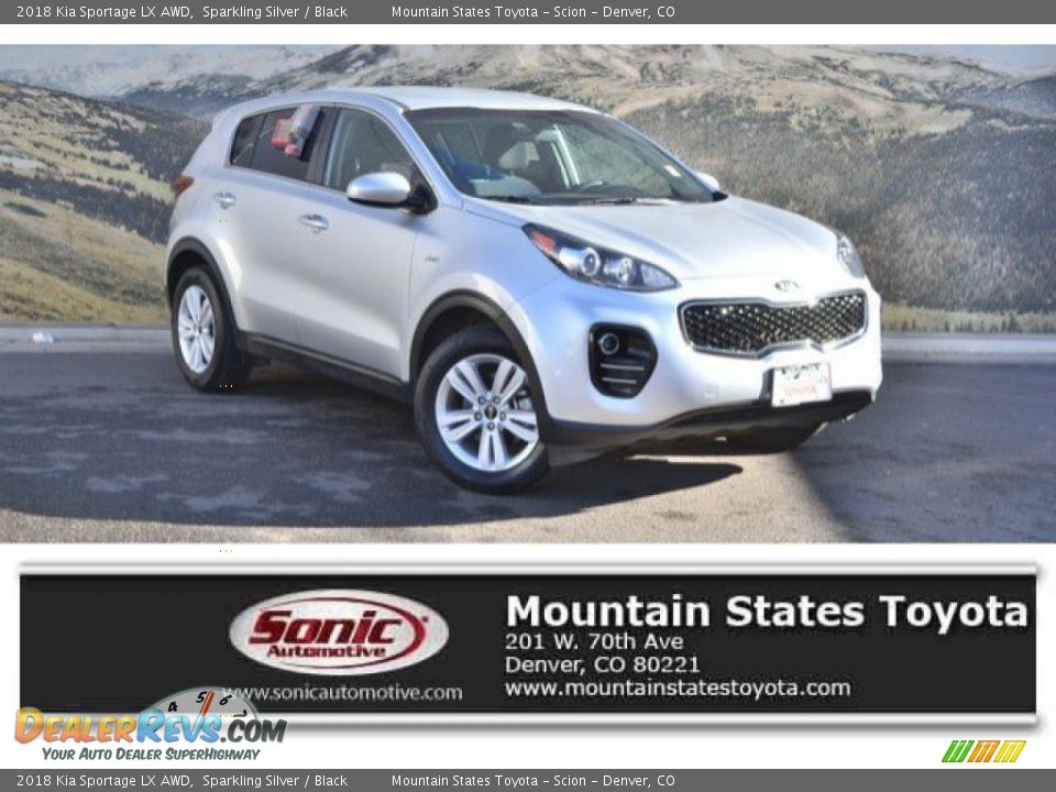 2018 Kia Sportage LX AWD Sparkling Silver / Black Photo #1