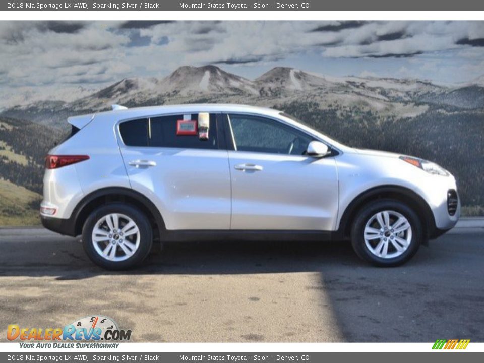 2018 Kia Sportage LX AWD Sparkling Silver / Black Photo #2