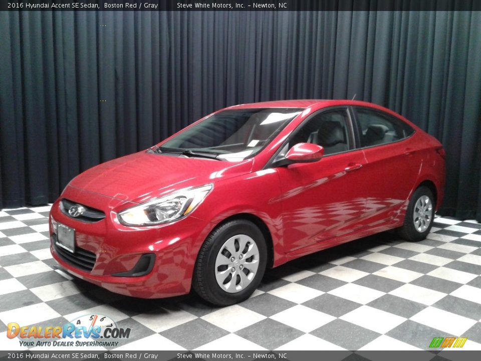 2016 Hyundai Accent SE Sedan Boston Red / Gray Photo #2