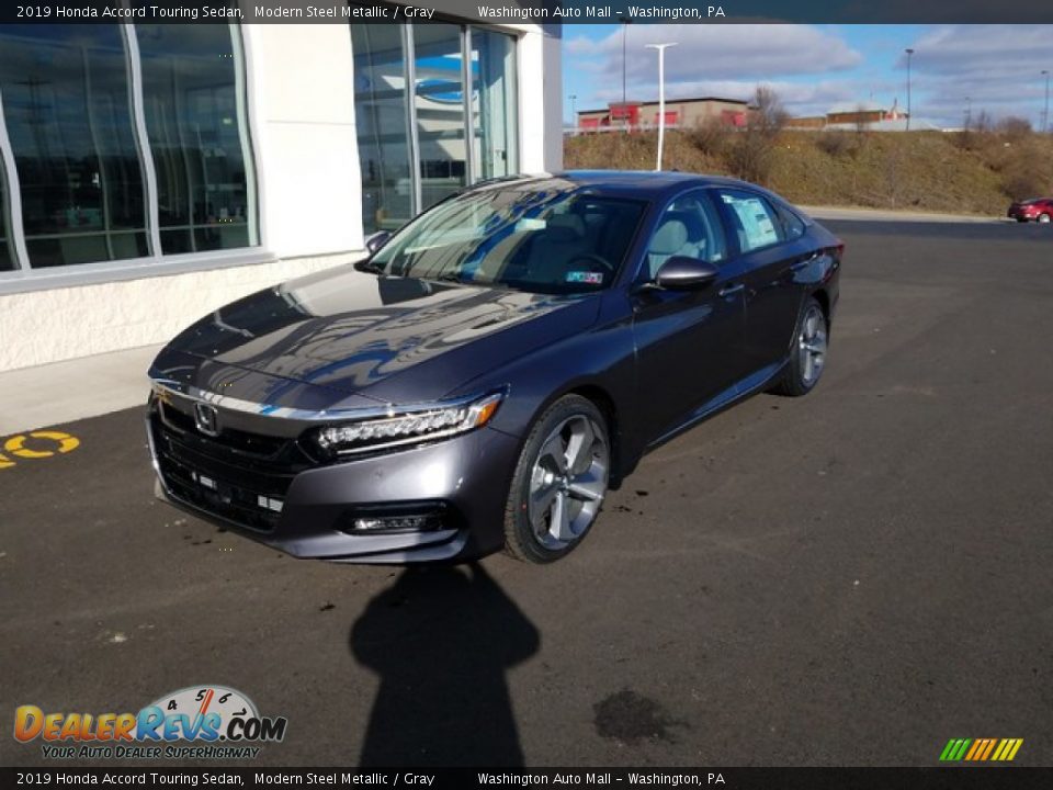 2019 Honda Accord Touring Sedan Modern Steel Metallic / Gray Photo #2