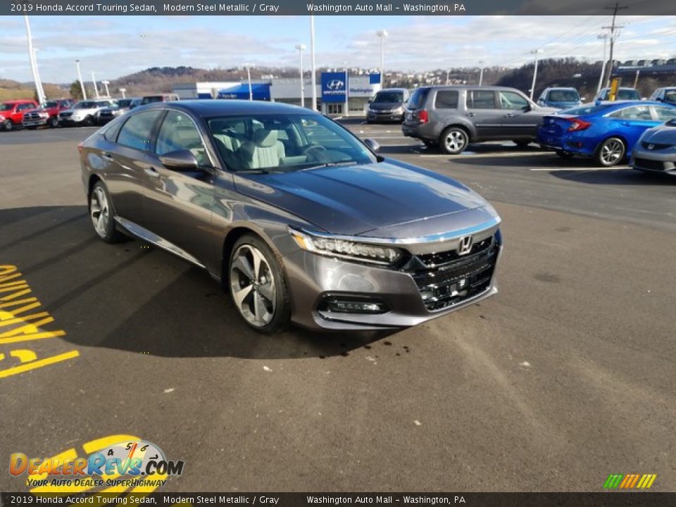 2019 Honda Accord Touring Sedan Modern Steel Metallic / Gray Photo #4