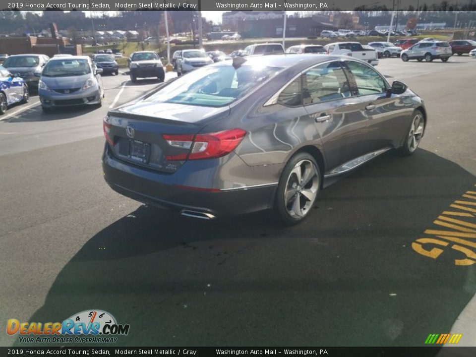 2019 Honda Accord Touring Sedan Modern Steel Metallic / Gray Photo #5
