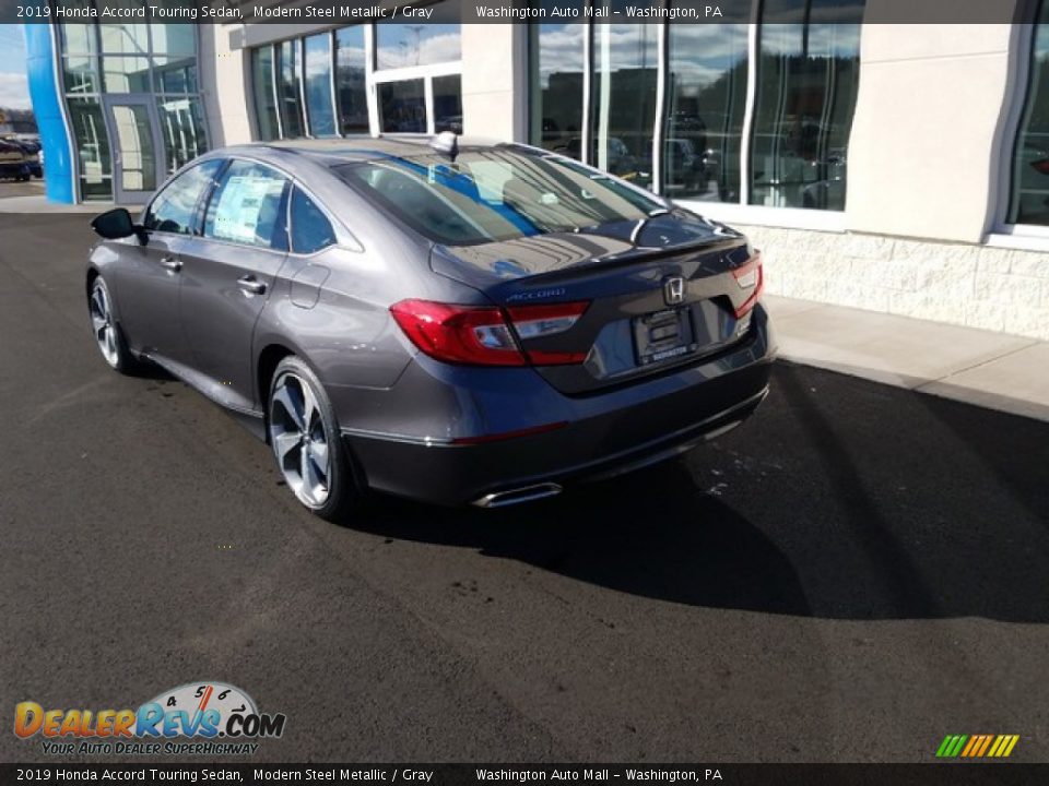 2019 Honda Accord Touring Sedan Modern Steel Metallic / Gray Photo #6