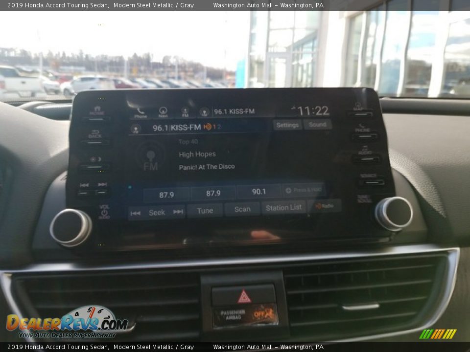 2019 Honda Accord Touring Sedan Modern Steel Metallic / Gray Photo #18