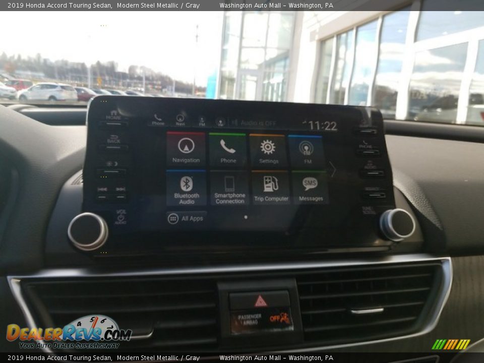 2019 Honda Accord Touring Sedan Modern Steel Metallic / Gray Photo #20