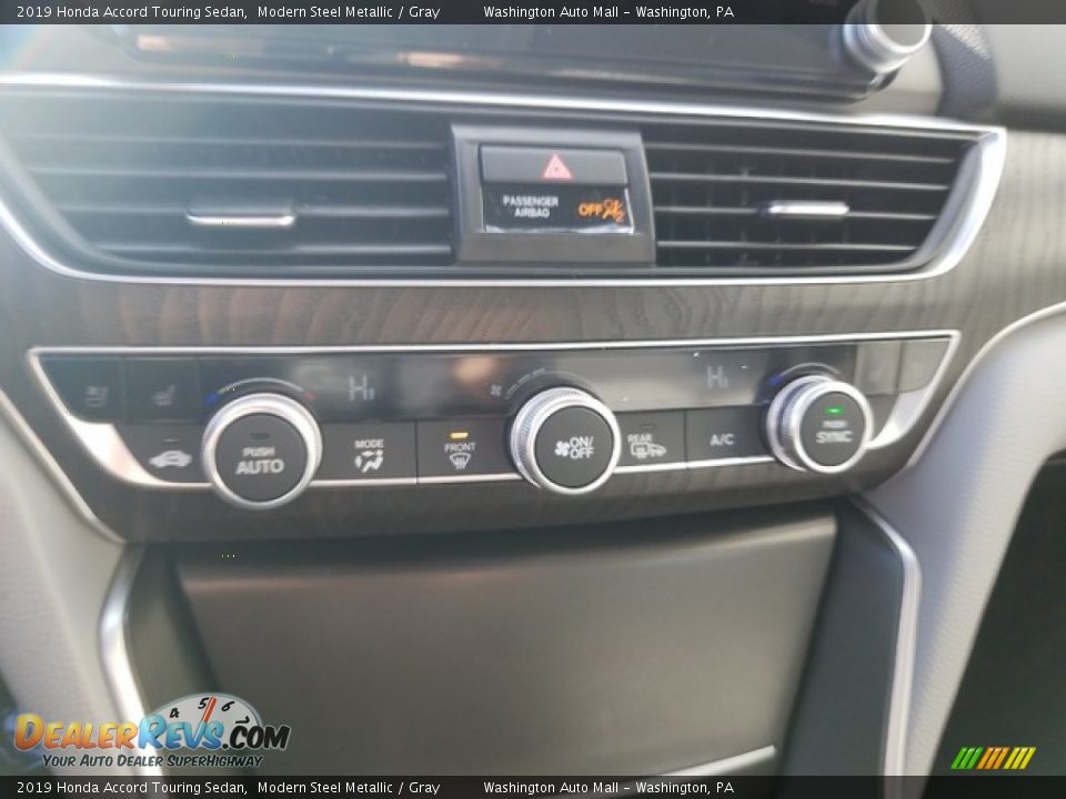 2019 Honda Accord Touring Sedan Modern Steel Metallic / Gray Photo #21