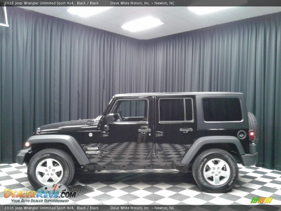 2016 Jeep Wrangler Unlimited Sport 4x4 Black / Black Photo #1