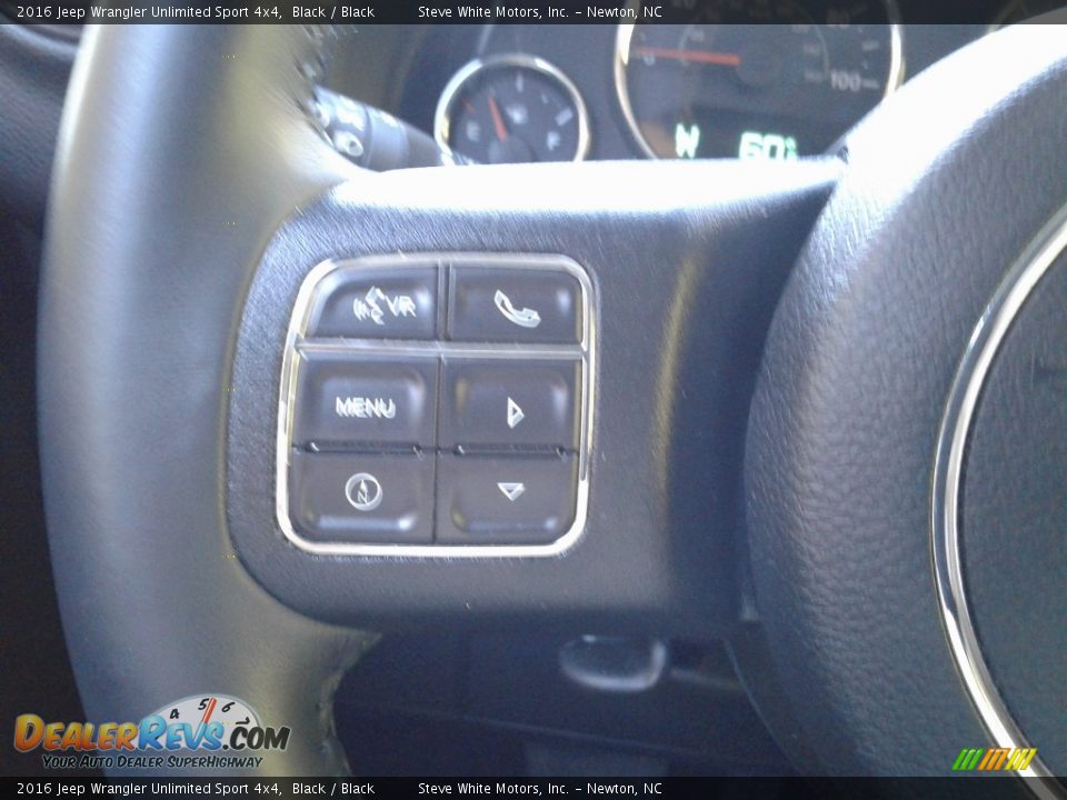 2016 Jeep Wrangler Unlimited Sport 4x4 Black / Black Photo #16