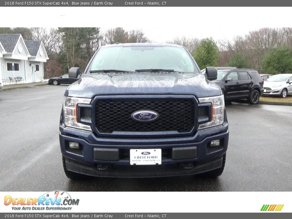 2018 Ford F150 STX SuperCab 4x4 Blue Jeans / Earth Gray Photo #2