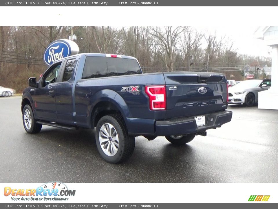 2018 Ford F150 STX SuperCab 4x4 Blue Jeans / Earth Gray Photo #5