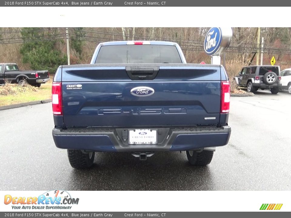 2018 Ford F150 STX SuperCab 4x4 Blue Jeans / Earth Gray Photo #6