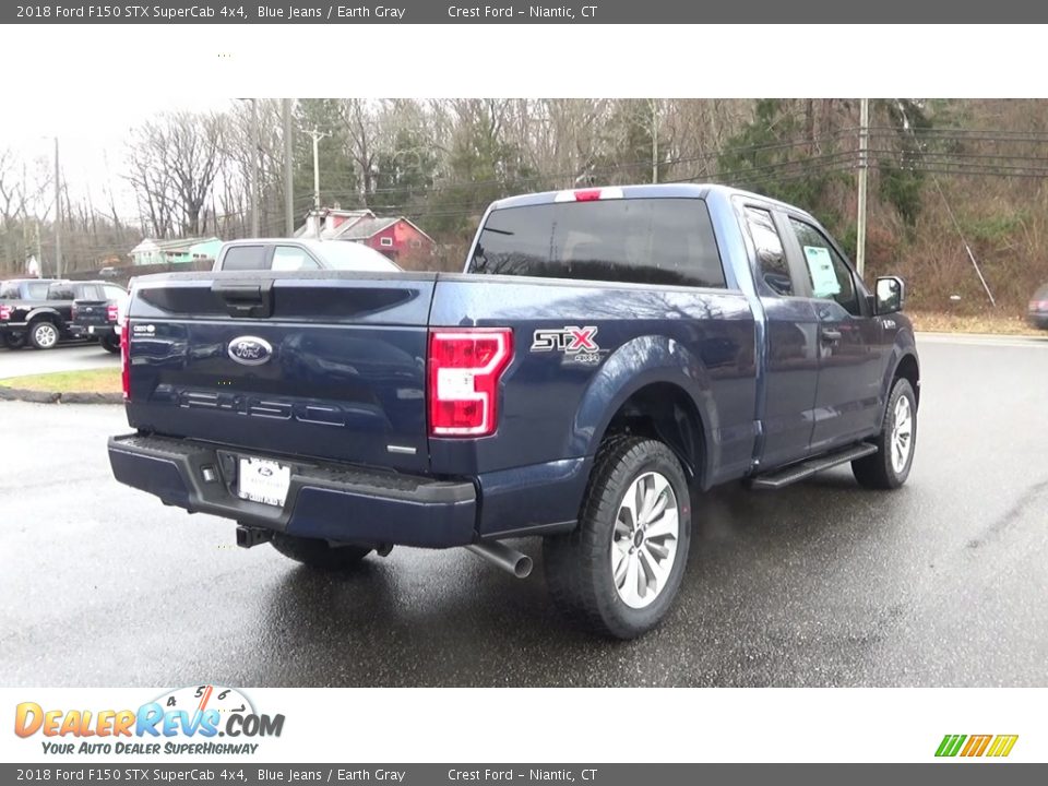 2018 Ford F150 STX SuperCab 4x4 Blue Jeans / Earth Gray Photo #7