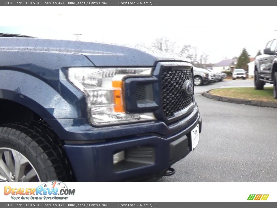 2018 Ford F150 STX SuperCab 4x4 Blue Jeans / Earth Gray Photo #27