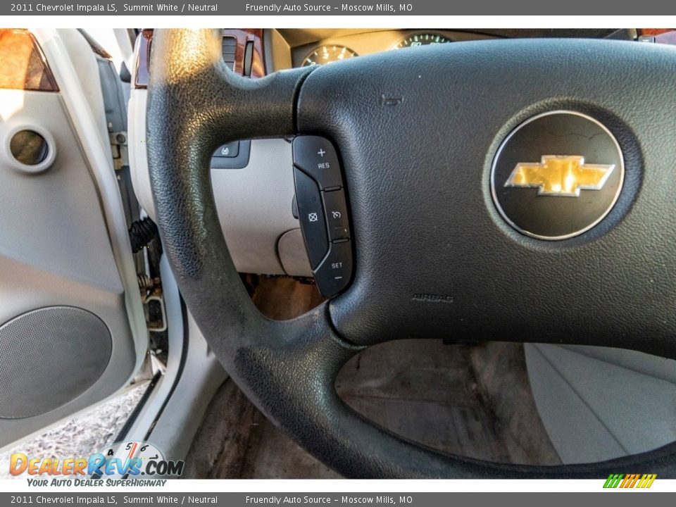 2011 Chevrolet Impala LS Summit White / Neutral Photo #33