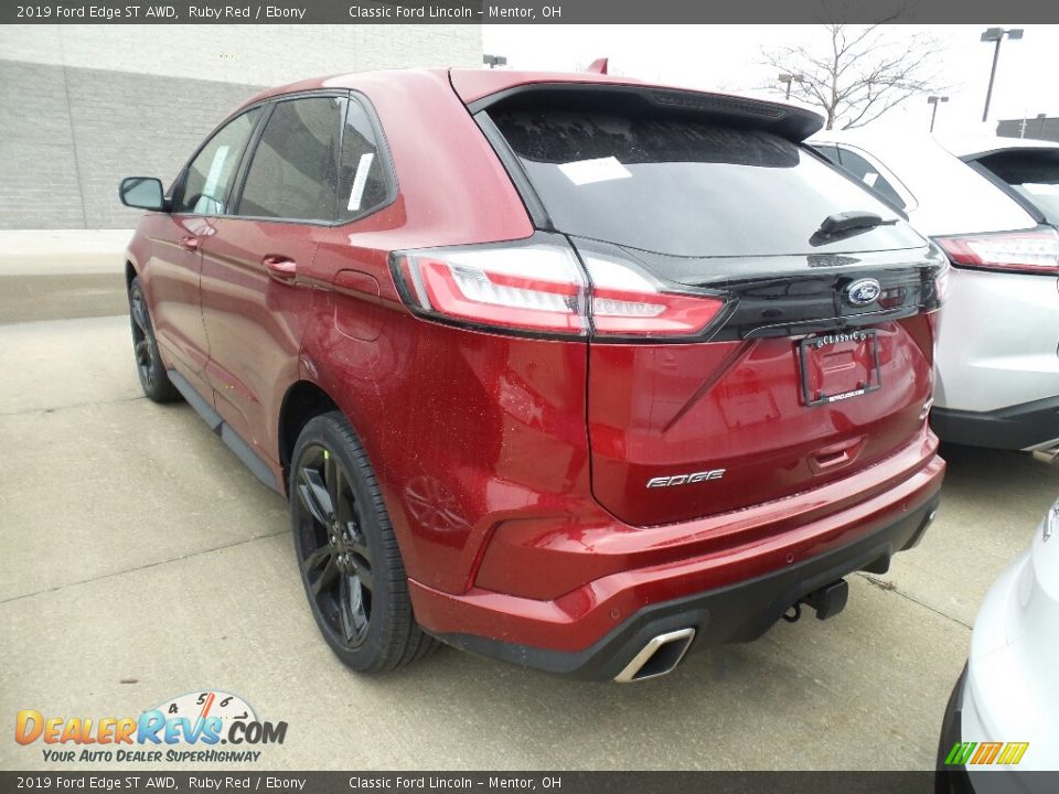 2019 Ford Edge ST AWD Ruby Red / Ebony Photo #3