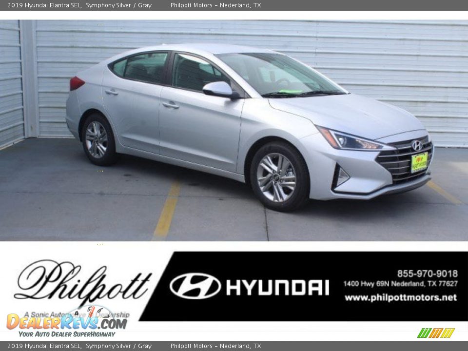 2019 Hyundai Elantra SEL Symphony Silver / Gray Photo #1