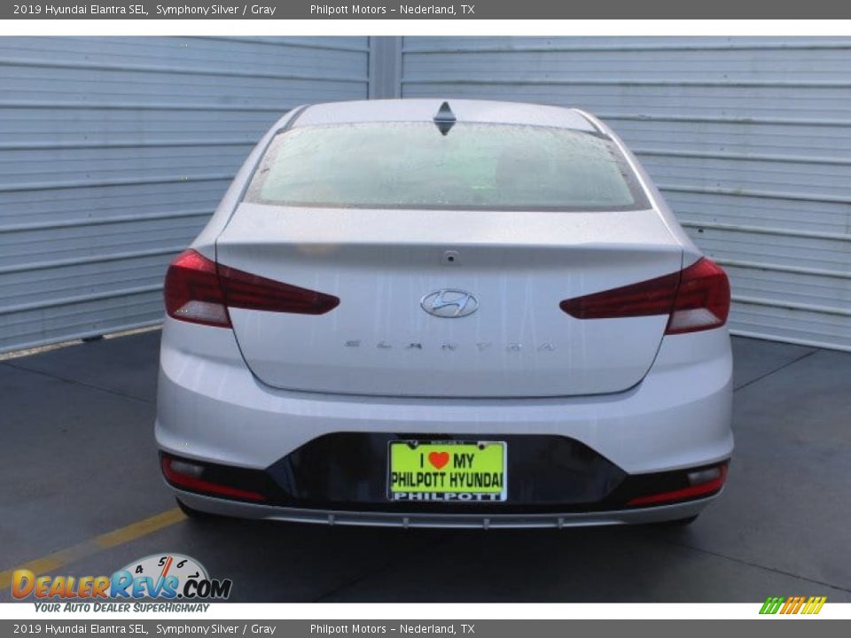 2019 Hyundai Elantra SEL Symphony Silver / Gray Photo #7