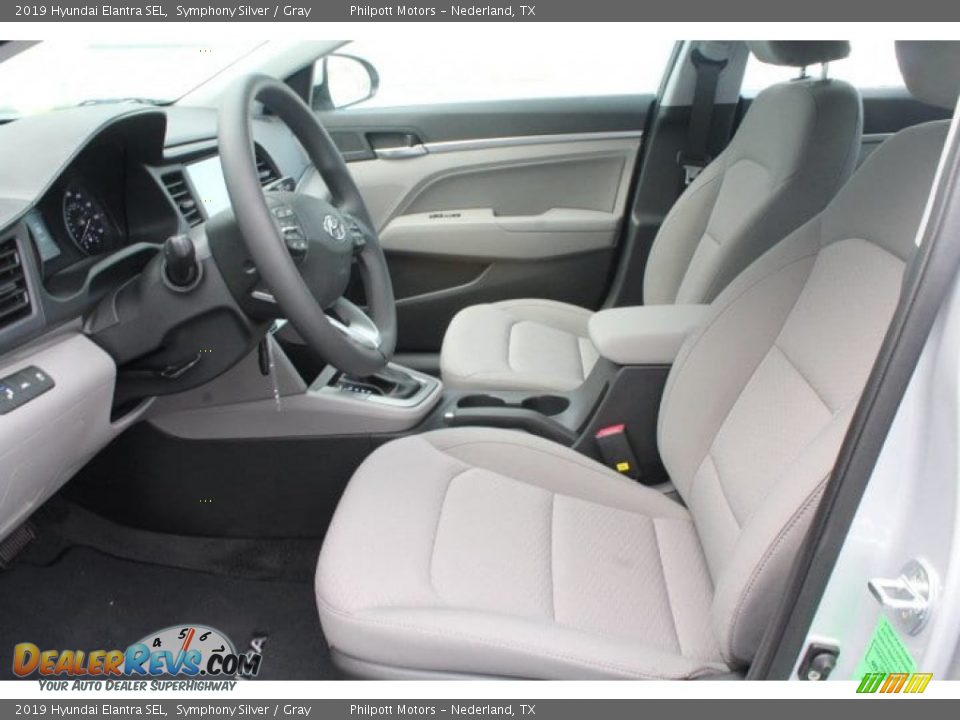2019 Hyundai Elantra SEL Symphony Silver / Gray Photo #10
