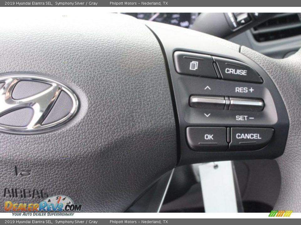 2019 Hyundai Elantra SEL Symphony Silver / Gray Photo #15