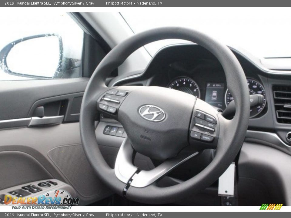 2019 Hyundai Elantra SEL Symphony Silver / Gray Photo #19