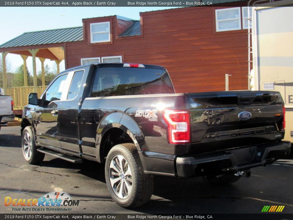 2019 Ford F150 STX SuperCab 4x4 Agate Black / Earth Gray Photo #3