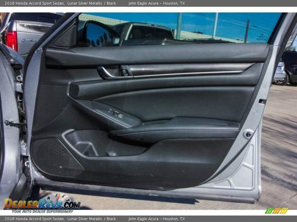 2018 Honda Accord Sport Sedan Lunar Silver Metallic / Black Photo #23
