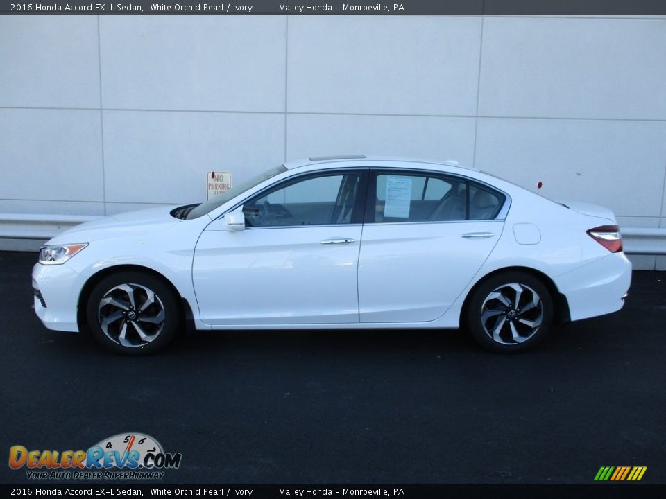 2016 Honda Accord EX-L Sedan White Orchid Pearl / Ivory Photo #2