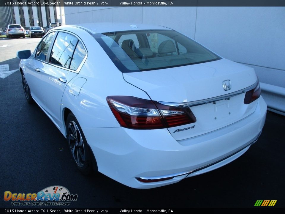 2016 Honda Accord EX-L Sedan White Orchid Pearl / Ivory Photo #3