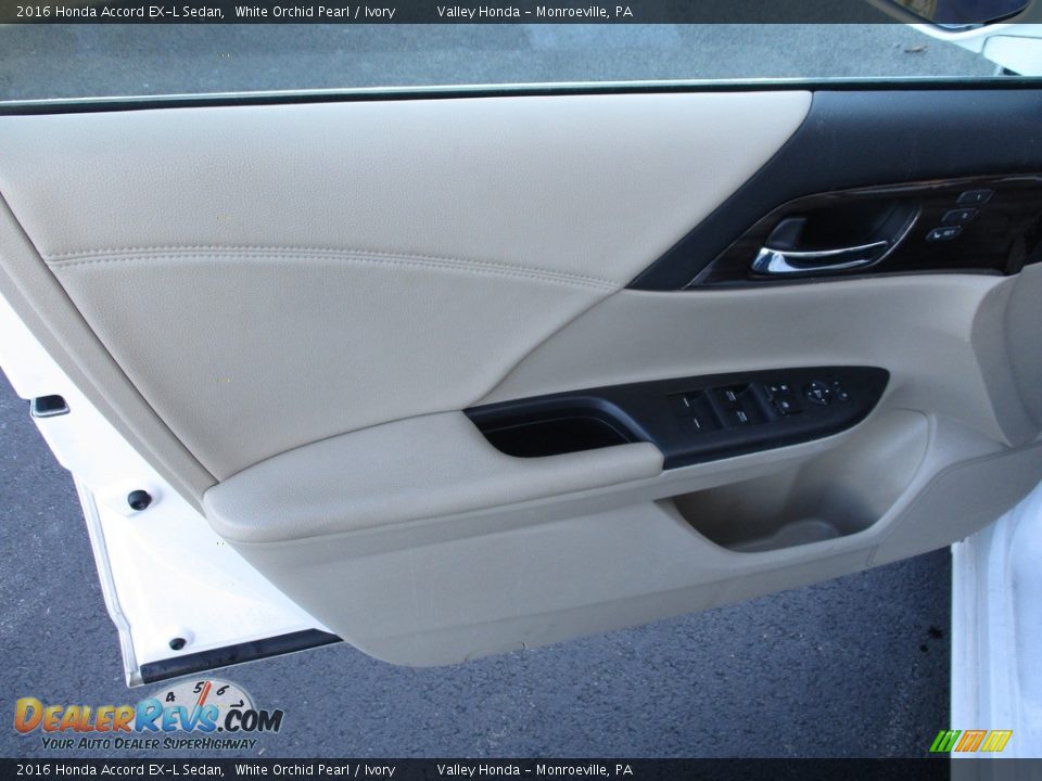 2016 Honda Accord EX-L Sedan White Orchid Pearl / Ivory Photo #10
