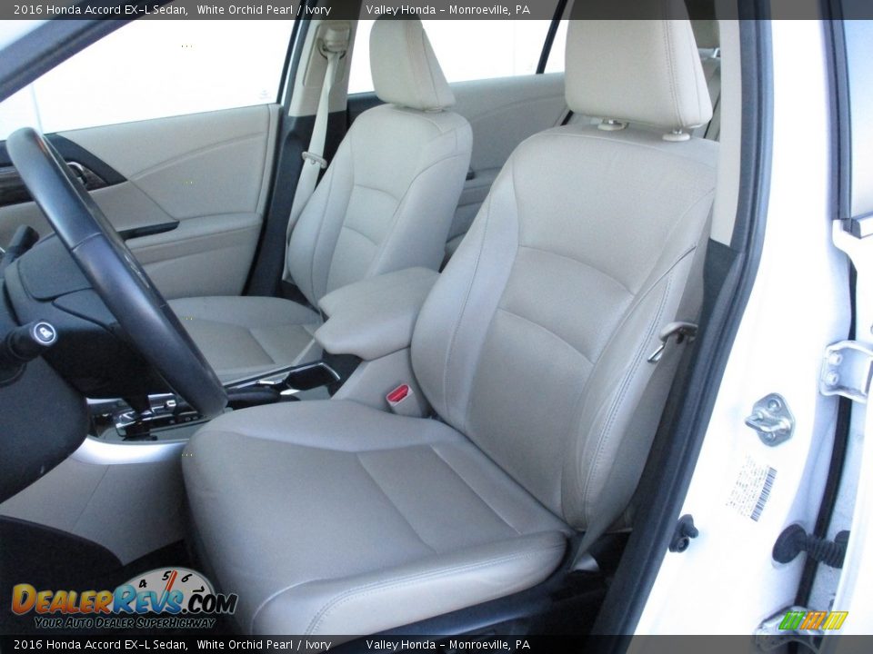 2016 Honda Accord EX-L Sedan White Orchid Pearl / Ivory Photo #12