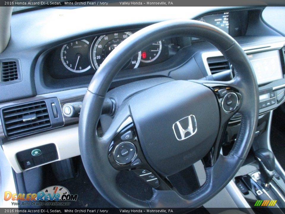 2016 Honda Accord EX-L Sedan White Orchid Pearl / Ivory Photo #14