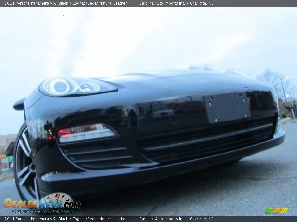 2011 Porsche Panamera V6 Black / Cognac/Cedar Natural Leather Photo #1