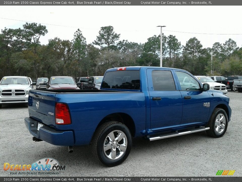 2019 Ram 1500 Classic Express Crew Cab 4x4 Blue Streak Pearl / Black/Diesel Gray Photo #5