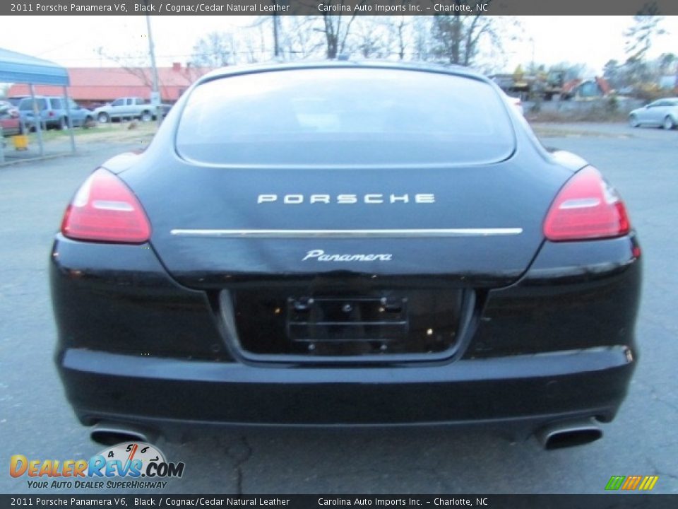2011 Porsche Panamera V6 Black / Cognac/Cedar Natural Leather Photo #9