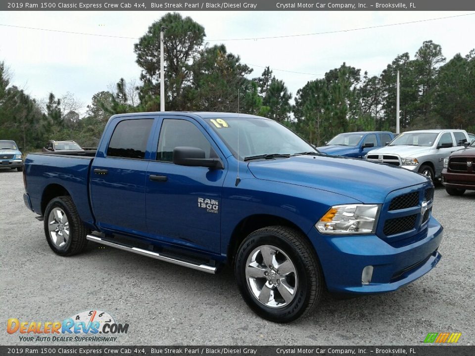 Blue Streak Pearl 2019 Ram 1500 Classic Express Crew Cab 4x4 Photo #7
