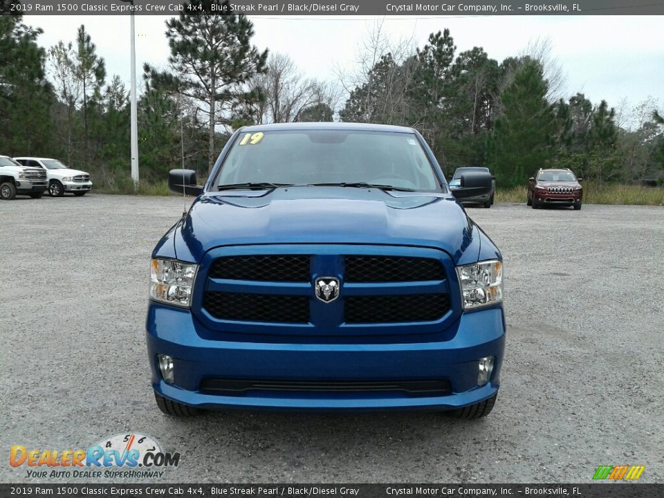 2019 Ram 1500 Classic Express Crew Cab 4x4 Blue Streak Pearl / Black/Diesel Gray Photo #8