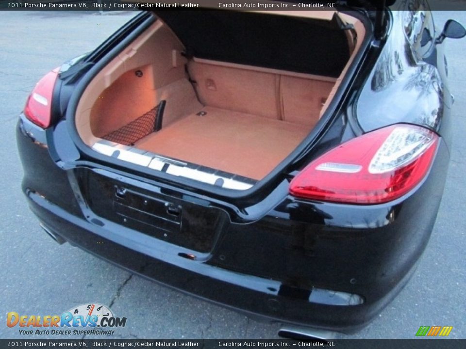 2011 Porsche Panamera V6 Black / Cognac/Cedar Natural Leather Photo #21