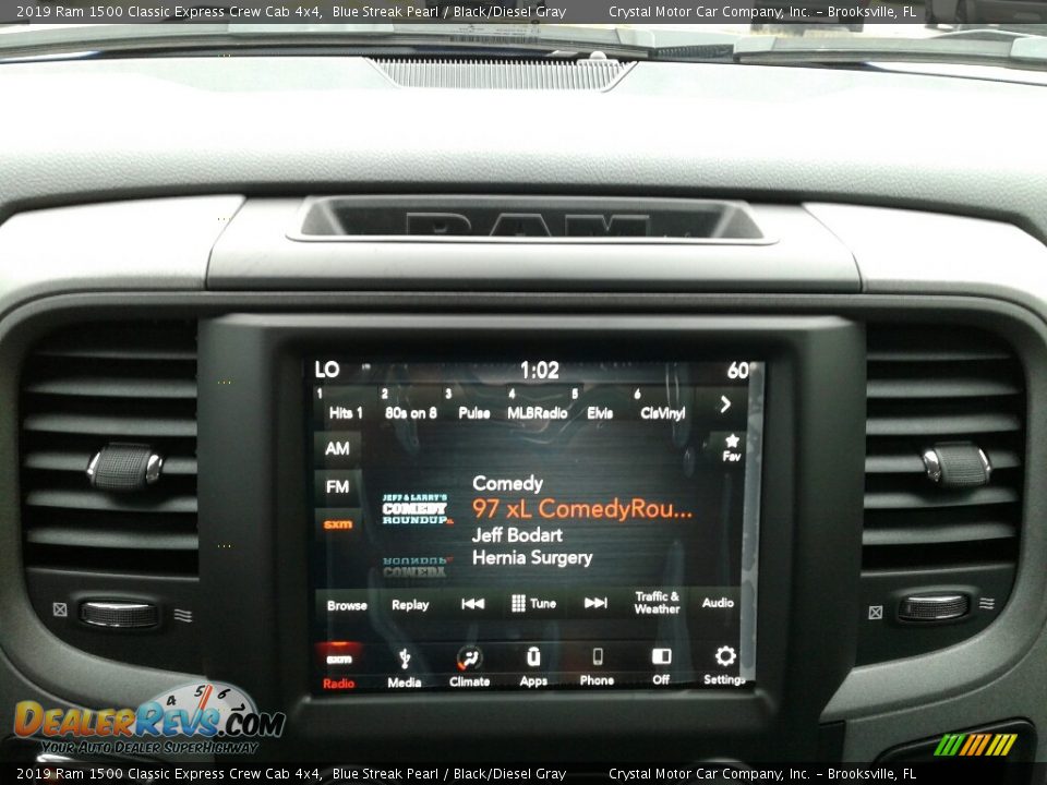 2019 Ram 1500 Classic Express Crew Cab 4x4 Blue Streak Pearl / Black/Diesel Gray Photo #15