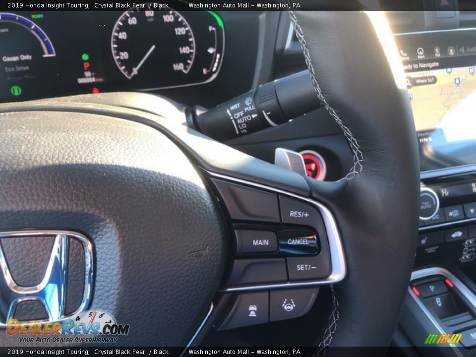 2019 Honda Insight Touring Crystal Black Pearl / Black Photo #5